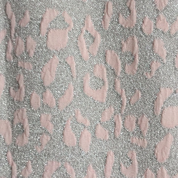 Blush pink and glittery silver pencil skirt!! - Picture 2 of 5